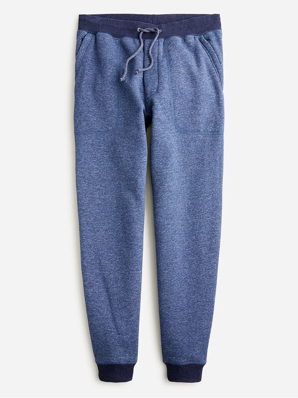 J.Crew Marled Brushed Fleece Sweatpants | Blue | L